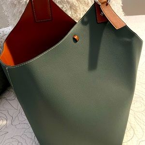 Large leather tote